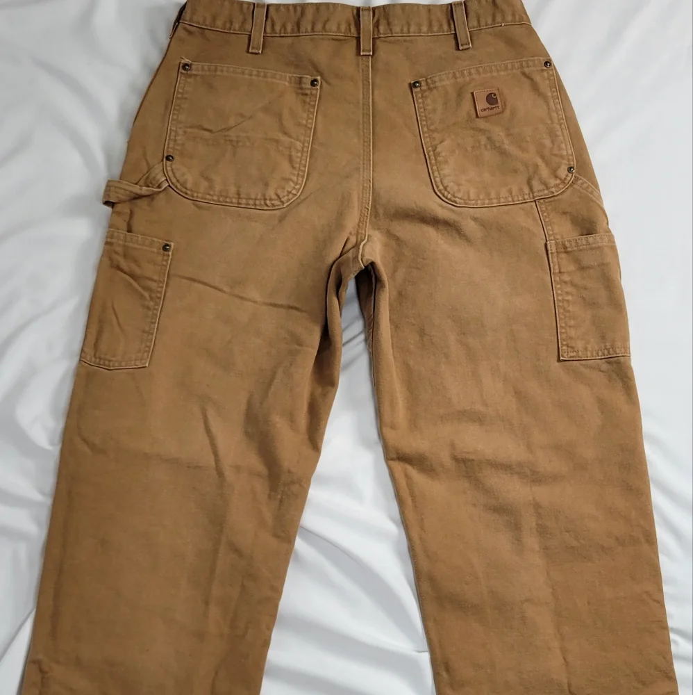 Carhartt Men's Tan Work Pants Size 34X32 - Picture 10 of 13